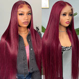 99j 13x4 HD Lace front Wig Bodywave & Straight (180 density)