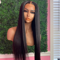 🚨28” HD 1b 13x4 Full Frontal Wig Straight & Bodywave (200 density)(glue less)