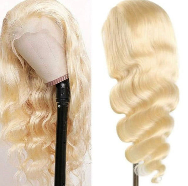 🚨28” Miami Blonde 613 13x4 Full Frontal wig bodywave (180 density)