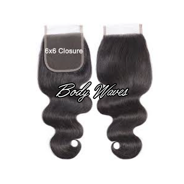 6X6 1B Closure Bodywave