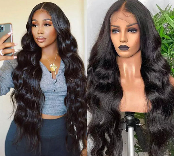 🚨28” Exotic 1b 13x4 Lace Front Wig Straight & Bodywave (200 density)