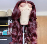 Exotic 99j 13x4 Lace front Wig Straight & Bodywave (200 density)