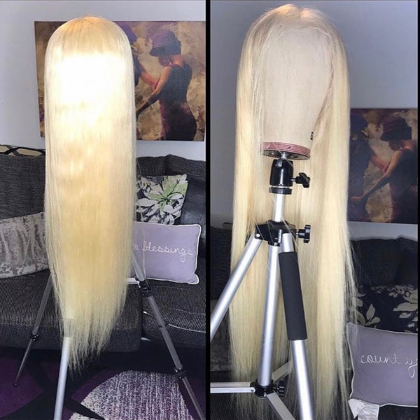 Miami Blonde 613 5x5 Lace Closure Wig Straight (180 density)