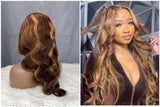 Highlight 13x4 Transparent Lace front Wig Bodywave & Straight (200 density)