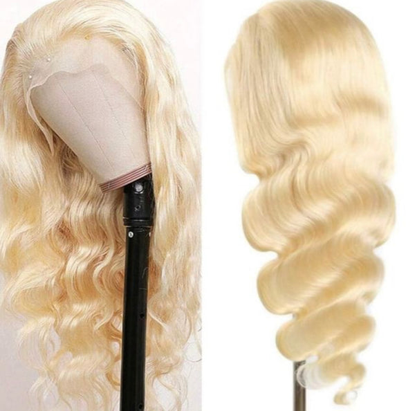 🚨24” Miami Blonde 613 13x4 Full Frontal wig bodywave (180 density)